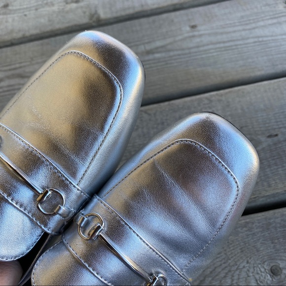 Steve Madden Timbir Silver Short Heels - Picture 10 of 12